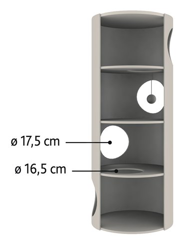 Ansamblu De Joaca, Turn Edoardo, 40 cm/ h: 100 cm, Maro/Crem, 4338