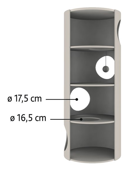 Ansamblu De Joaca, Turn Edoardo, 40 cm/ h: 100 cm, Maro/Crem, 4338