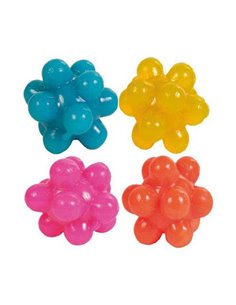 Jucarie Pentru Pisici, Set 4 x Mingi Cauciuc Cu Noduri, 3.5 cm 4534	