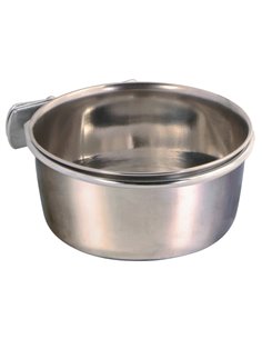 Hranitor Inox Pentru Pasari, Atasare Cu Surub, 300 ml/9 cm, 5497