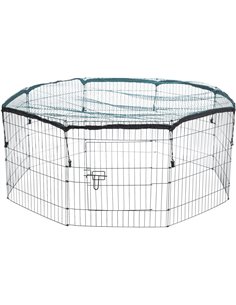 Tarc Metalic Pentru Rozatoare, Cu Plasa De Protectie, 8 Elemente, 150x57 cm, 62411	