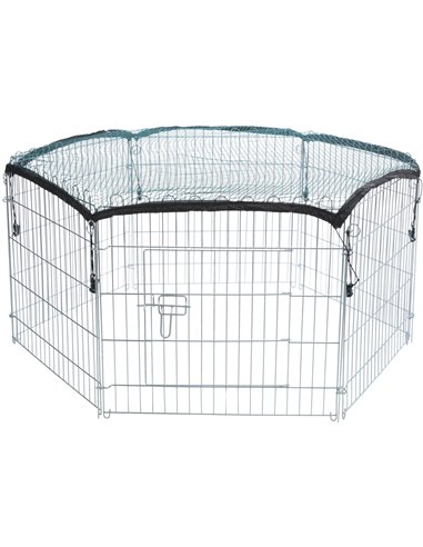 Tarc Metalic Pentru Rozatoare, Cu Plasa De Protectie, 6 Elemente, 126x58 cm, 6253	