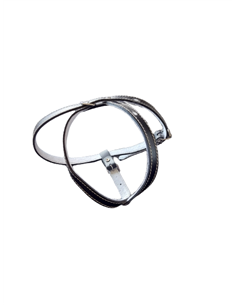 Ham L1 Piele Captusit 32-40 cm/16 mm - Negru 2