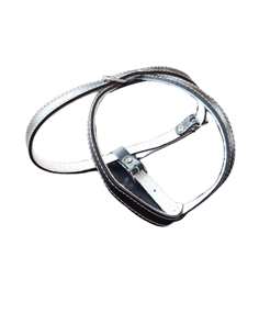 Ham L3 Piele Captusit 64-72 cm/16 mm - Negru