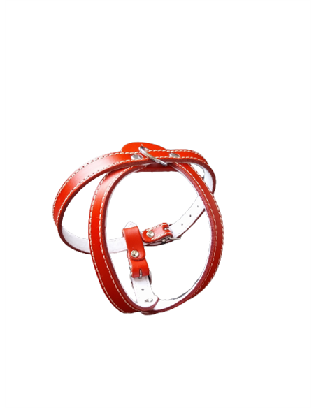 Ham L3 Piele Captusit 64-72 cm/16 mm - Rosu