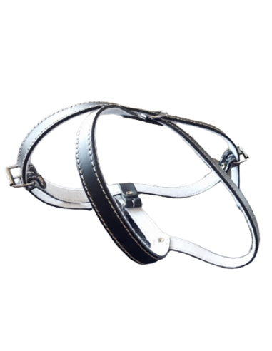 Ham L4 Piele Captusit 66-83 cm/20 mm - Negru
