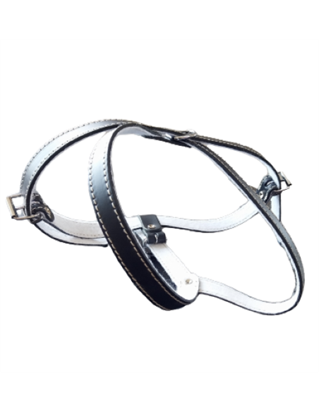 Ham L6 Piele Captusit 63-83 cm/25 mm - Negru