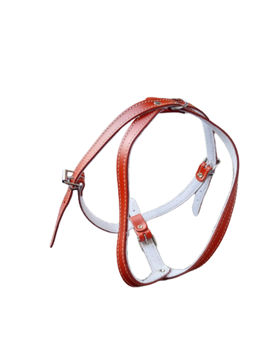 Ham L6 Piele Captusit 63-83 cm/25 mm - Rosu