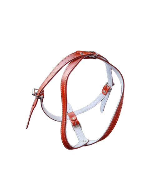 Ham L6 Piele Captusit 63-83 cm/25 mm - Rosu