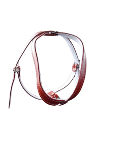 Ham L6 Piele Captusit 63-83 cm/25 mm - Rosu 2