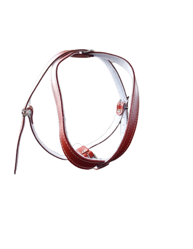 Ham L6 Piele Captusit 63-83 cm/25 mm - Rosu