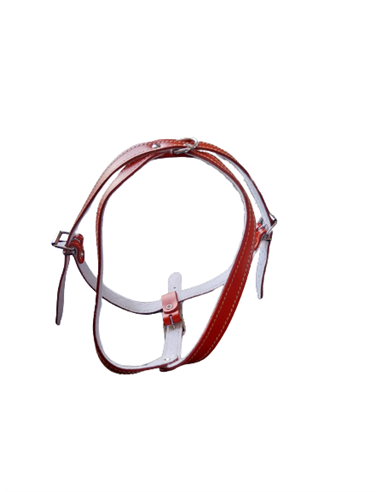 Ham L6 Piele Captusit 63-83 cm/25 mm - Rosu