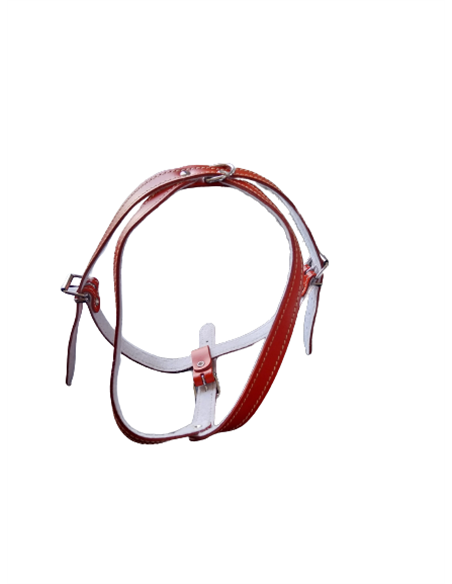 Ham L6 Piele Captusit 63-83 cm/25 mm - Rosu
