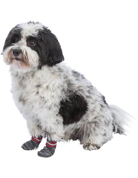 Sosete Pentru Caini, Antiderapante, XL, 2 buc, Gri, 19506	