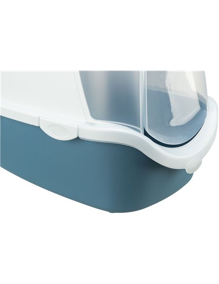 Litiera Vico Open Top, Cu Capac Si Lopatica, 40x40x56 cm, Albastru/Alb, 40341