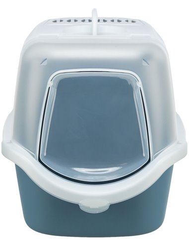 Litiera Vico Open Top, Cu Capac Si Lopatica, 40x40x56 cm, Albastru/Alb, 40341