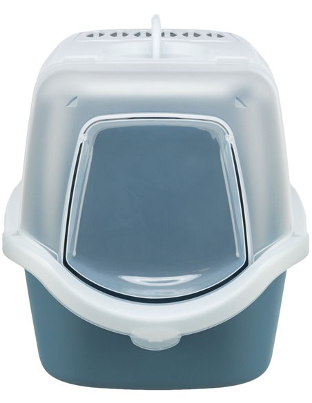 Litiera Vico Open Top, Cu Capac Si Lopatica, 40x40x56 cm, Albastru/Alb, 40341