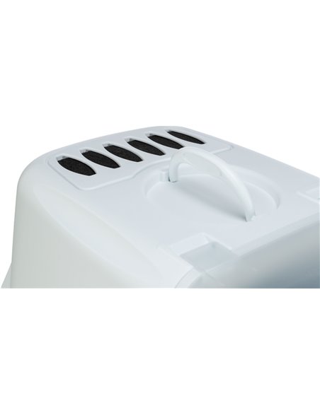 Litiera Vico Open Top, Cu Capac Si Lopatica, 40x40x56 cm, Albastru/Alb, 40341