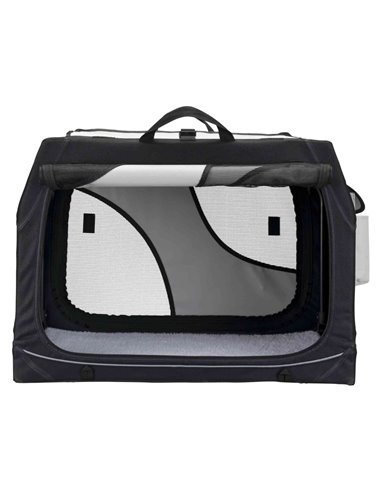 Geanta Transport Auto/Cazare Caini, Vario, S: 61x43x46 cm, Negru/Gri, 39721	