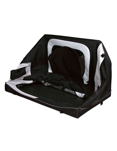 Geanta Transport Auto/Cazare Caini, Vario, S: 61x43x46 cm, Negru/Gri, 39721	