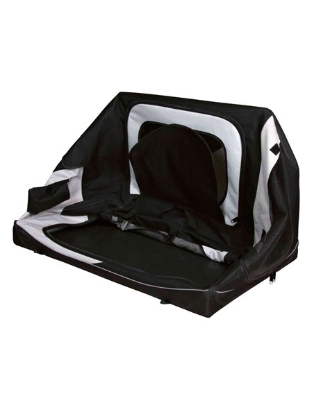 Geanta Transport Auto/Cazare Caini, Vario, S: 61x43x46 cm, Negru/Gri, 39721	