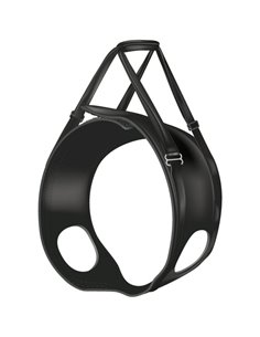 Ham Reabilitare Pentru Caini, M: 55-65 cm, Pana la 25 kg, Negru, 19406	