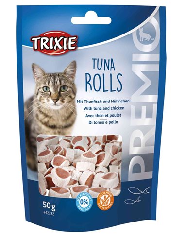Recompense Pentru Pisici, Premio, Rulouri Cu Ton Si Pui, 50 g, 42732