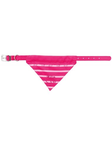 Zgarda Cu Esarfa, Premium, S-M: 30-38 cm/20 mm, Fucsia 30912