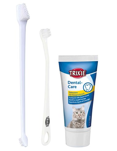 Set Igiena Dentara Pentru Pisici, Pasta De Dinti 50 g Si Periuta De Dinti 2 buc, 25620	