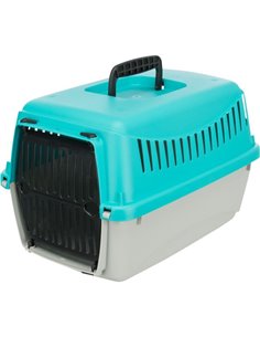 Cusca De Transport, Capri XXS: 26x25x39 cm, Pana la 4 kg, Gri/Turcoaz, 39803	