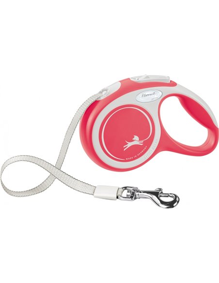Lesa Flexi Comfort, Banda, XS: 3 m/12 kg, Rosu, 213303