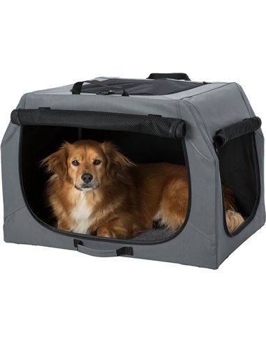 Geanta Transport Auto/Cazare Caini, Easy, M-L: 95x63x69 cm, Gri, 39733	