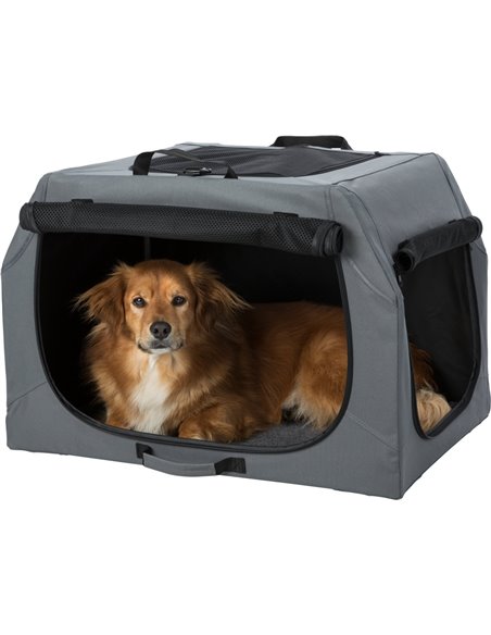 Geanta Transport Auto/Cazare Caini, Easy, M-L: 95x63x69 cm, Gri, 39733	