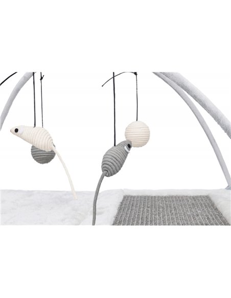 Covoras De Zgariat, Junior, Cu Sisal, 60x33x42 cm, Gri, 43114	