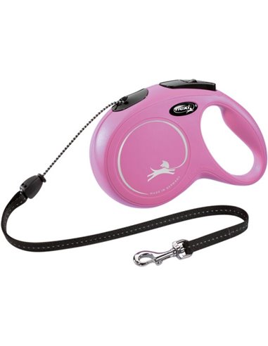 Lesa Flexi Classic, Snur, M: 8 m/20 kg, Roz, 11816