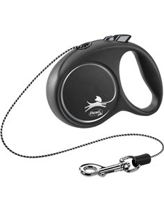 Lesa Flexi Black Design, Snur, XS: 3 m/8 kg, Negru, 12241