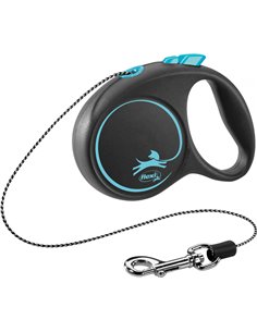 Lesa Flexi Black Design, Snur, XS: 3 m/ 8kg, Albastru, 12242