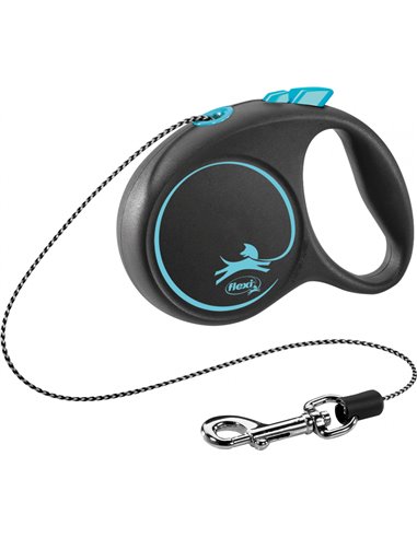 Lesa Flexi Black Design, Snur, XS: 3 m/ 8kg, Albastru, 12242