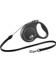Lesa Flexi Black Design, Snur, S: 5 m/12 kg, Negru, 12251