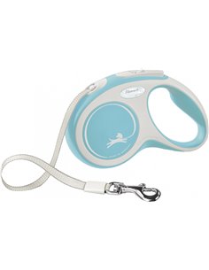 Lesa Flexi Comfort, Banda, S: 5 m/15 kg, Albastru Deschis, 213404