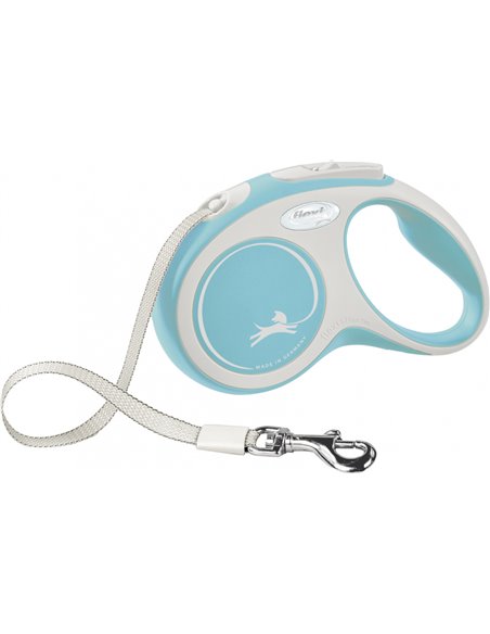 Lesa Flexi Comfort, Banda, S: 5 m/15 kg, Albastru Deschis, 213404