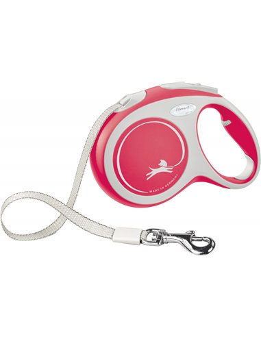 Lesa Flexi Comfort, Banda, L: 5 m/60 kg, Rosu, 213603