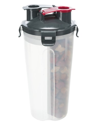 Recipient Pentru Hrana/Apa, Plastic, 2x0.35 l/11x23 cm, 25019