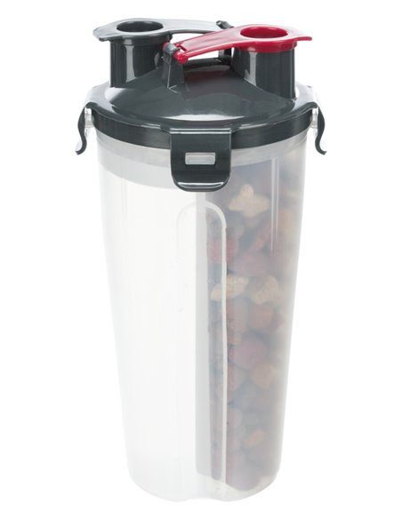 Recipient Pentru Hrana/Apa, Plastic, 2x0.35 l/11x23 cm, 25019