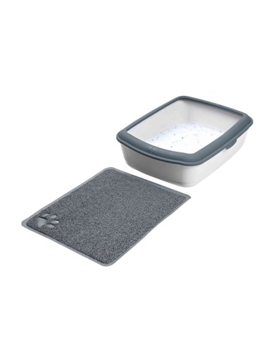 (-20%) Covoras In Fata Litierei, Forma Dreptunghi, PVC, 37 x 45 cm, Antracit, 40381