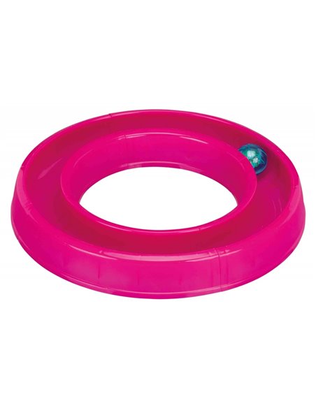 Jucarie Pentru Pisici, Circuit Cu Minge, 65x31 cm, Roz 41413	