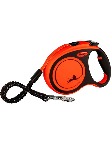 Lesa Flexi Xtreme, Banda, S: 5 m/20 kg, Negru/Portocaliu, 21417