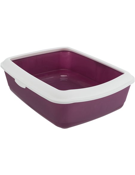 Litiera Classic, Cu Rama, 37 x 15 x 48 cm, Berry/Alb, 40183