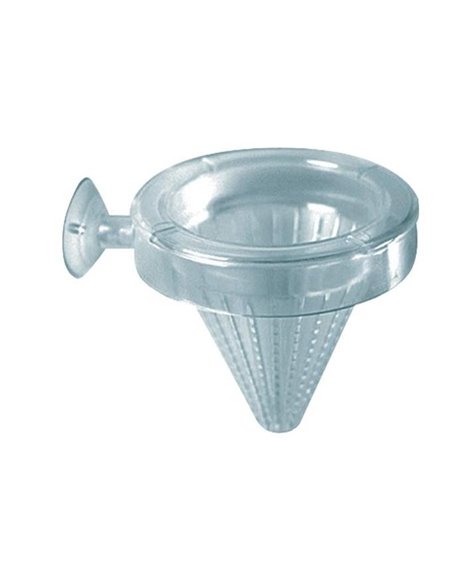 Hranitor Din Plastic Pentru Pesti, Transparent, 7x7 cm, A117	