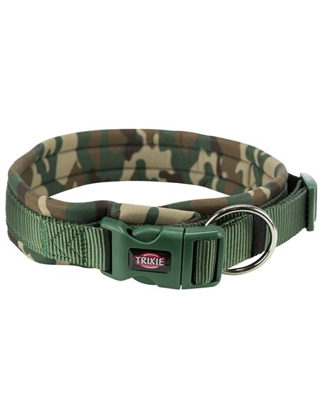 Zgarda Premium Captusita, Extra Lata, L-XL: 56-62 cm/25 mm, Camuflaj/Verde Padure, 1988623	